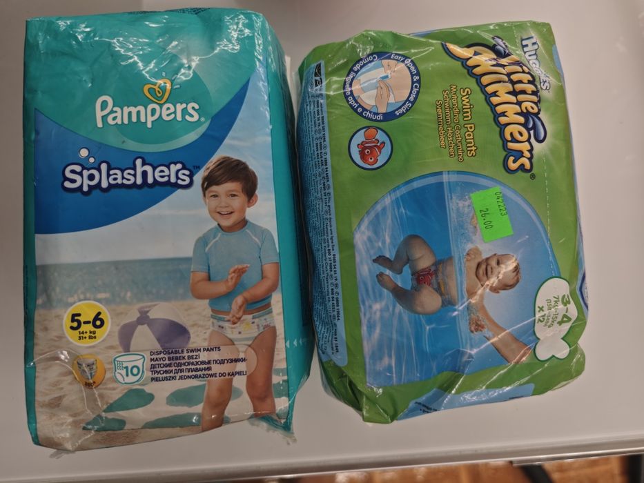 Pieluchy do pływania Pampers Splashers. i  Huggies Little Swimmers