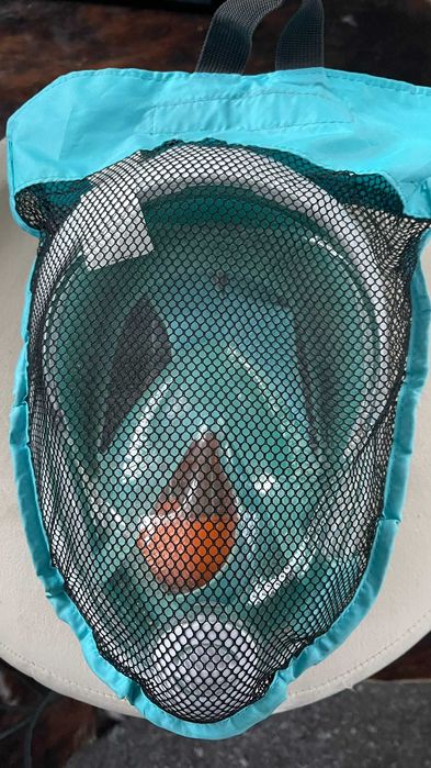 MASKA pełnotwarzowa - do snorklingu składana - stan bardzo dobry M/L