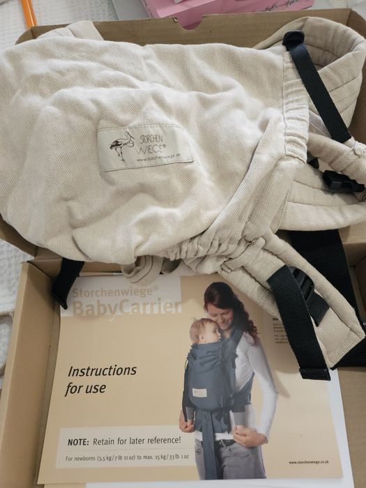 Mei Tai Storchenwiege, cor cru, a forma melhor de transportar o bebê