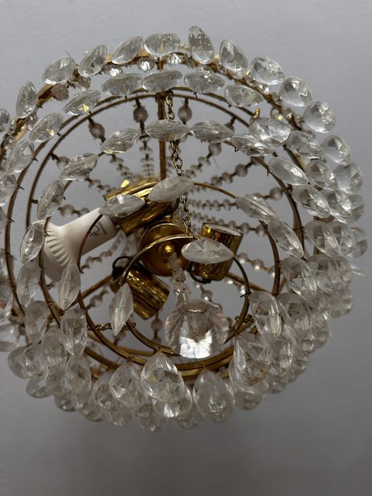 Світильник абажур вінтаж кришталь