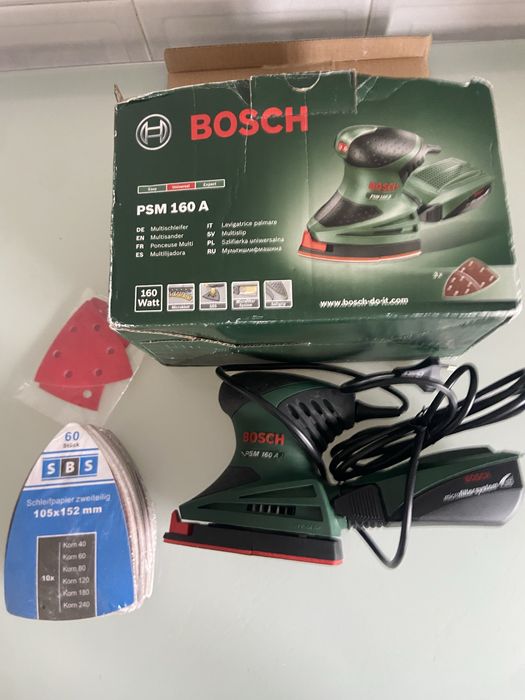 Multi lixadora Bosh PSM 160 A ,entrego em Setubal