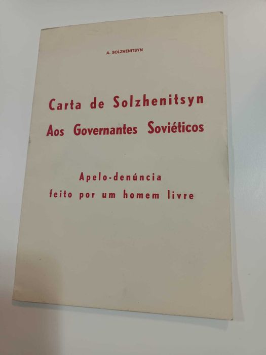 Carta de Solzhenitsyn aos Governantes Soviéticos