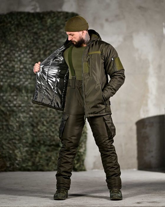 Зимовий тактичний костюм олива до -20°C OmniHeat Без передоплат