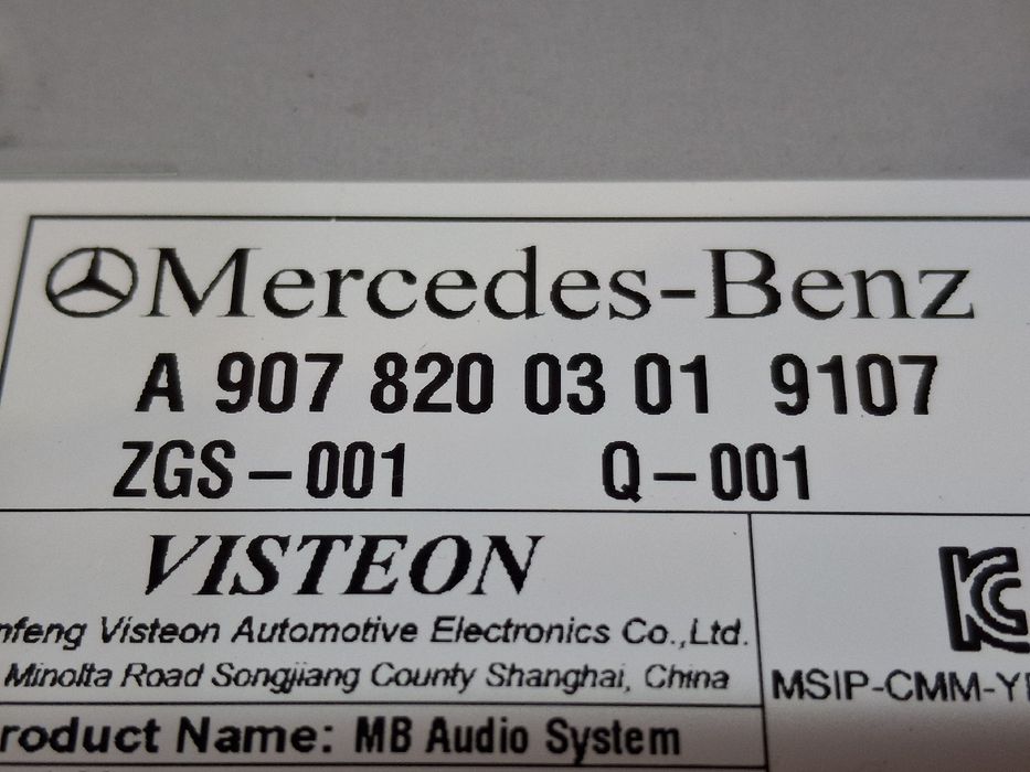 Rádio / auto-rádio MERCEDES-BENZ Sprinter 3,5-t (907, 910)