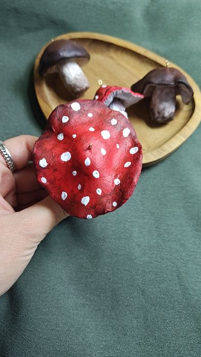 Ялинкови прикраси / осінній декор / гриби / мухомор