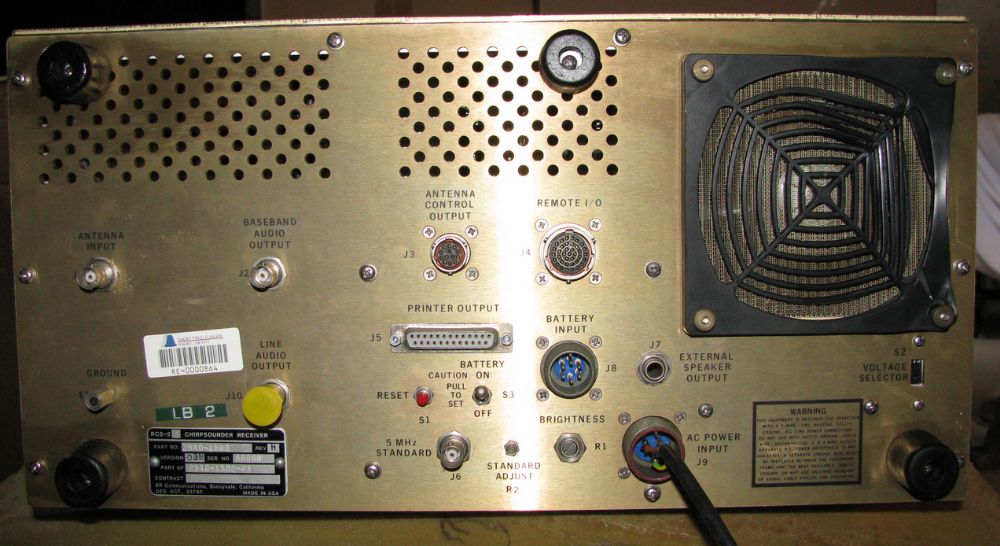 Receptor/Analisador Chirp Sounder BR RCS-5