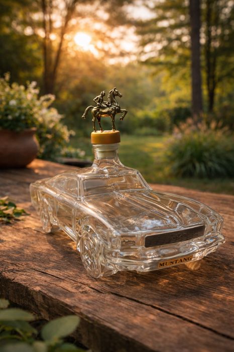 Garrafas de vidro em formato de carro