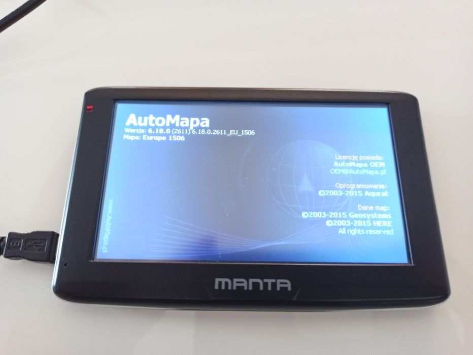 Nawigacja samochodowa GPS Manta GPS9472
