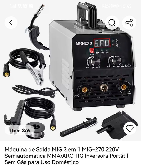 Aparelho soldar mic portátil sem gás.