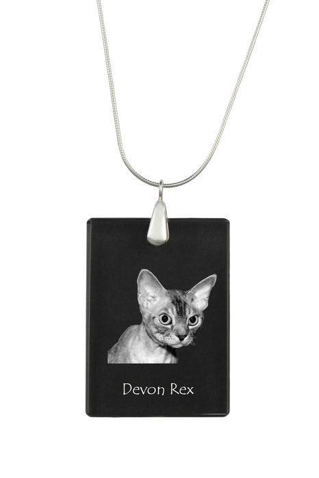 Devon Rex naszyjnik kryształowy z kotem Art-Dog