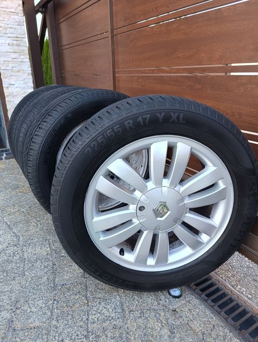 Koła Alufelgi Renault Espace IV 17" z oponami 225/55/17 komplet 5x108