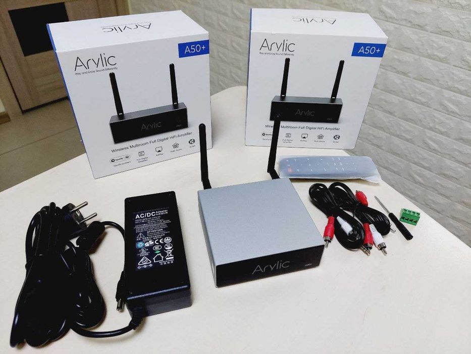 Hi-Fi Підсилювач Arylic A50+ WiFi/Bluetooth 2x50W стримінг мультирум