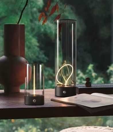 Настільна лампа нічник з акумулятором та гнучким Led ночник настольная