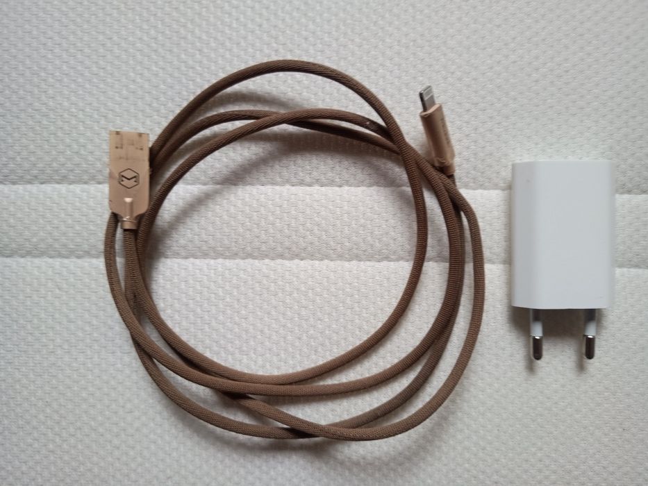 Oryginalna Ładowarka Apple z długim materiałowym kablem stan bdb
