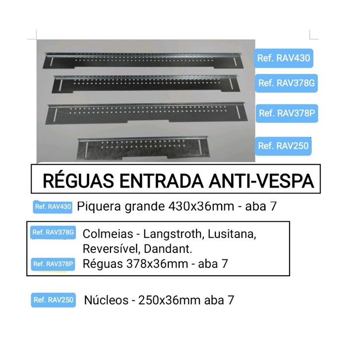 Réguas Anti Vespa velutina orientalis colmeias asiáticas