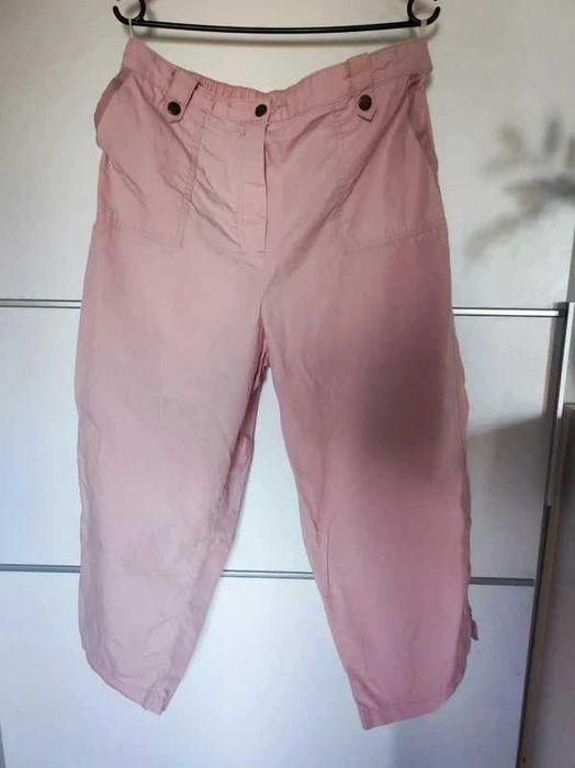 Marks & Spencer r 46 bawełniane spodnie na lato plus size