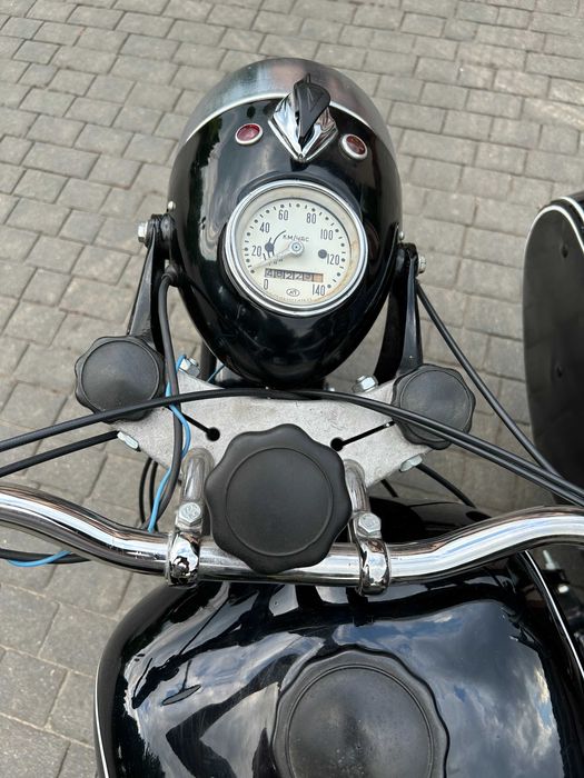 motocykl K-750 z koszem, rok 1960, ural, dniepr