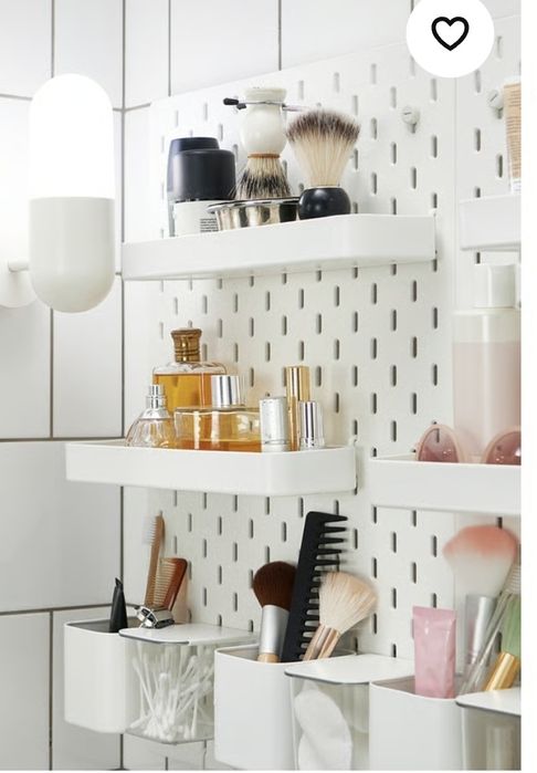 Ikea SKADIS tabliczki, półka, pojemniki do przechowywania