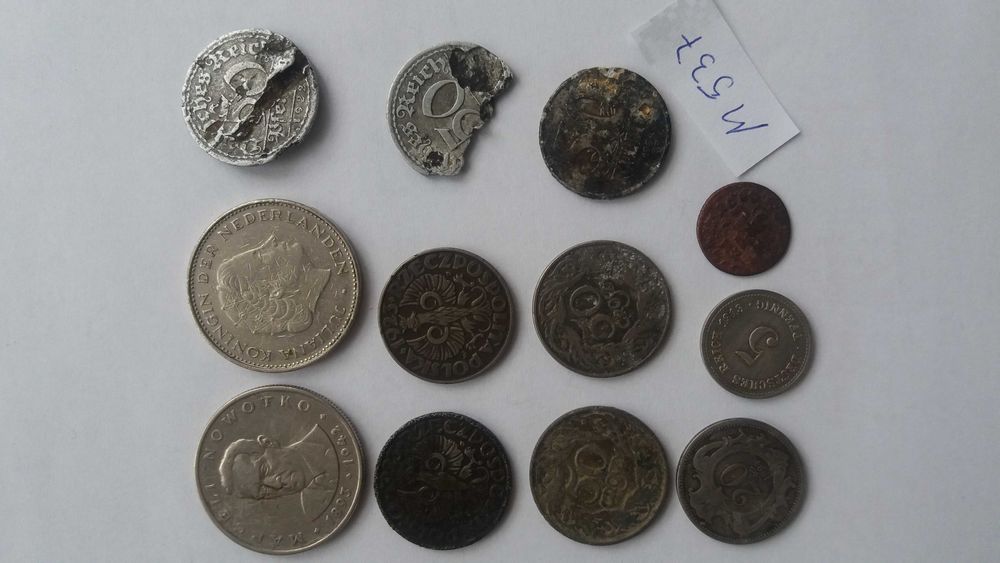 f1 3+ M537, monety 50 groszy szeląg 1666 Gulden pfennig halerz vintage