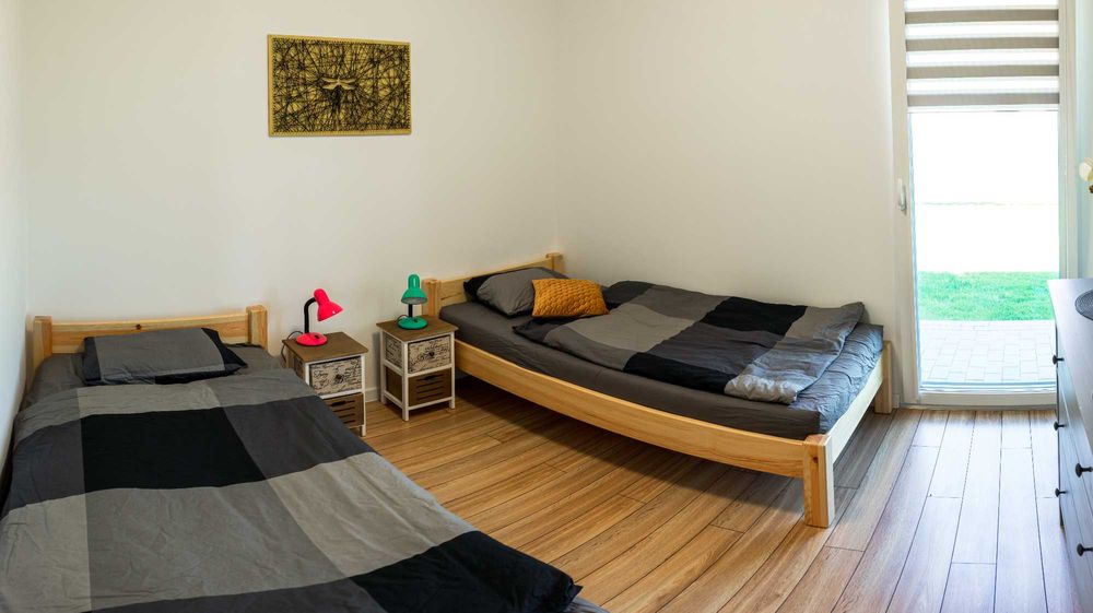 Domek na mazurach apartamenty Wilk Zając 6-12 osób jezio 200m.