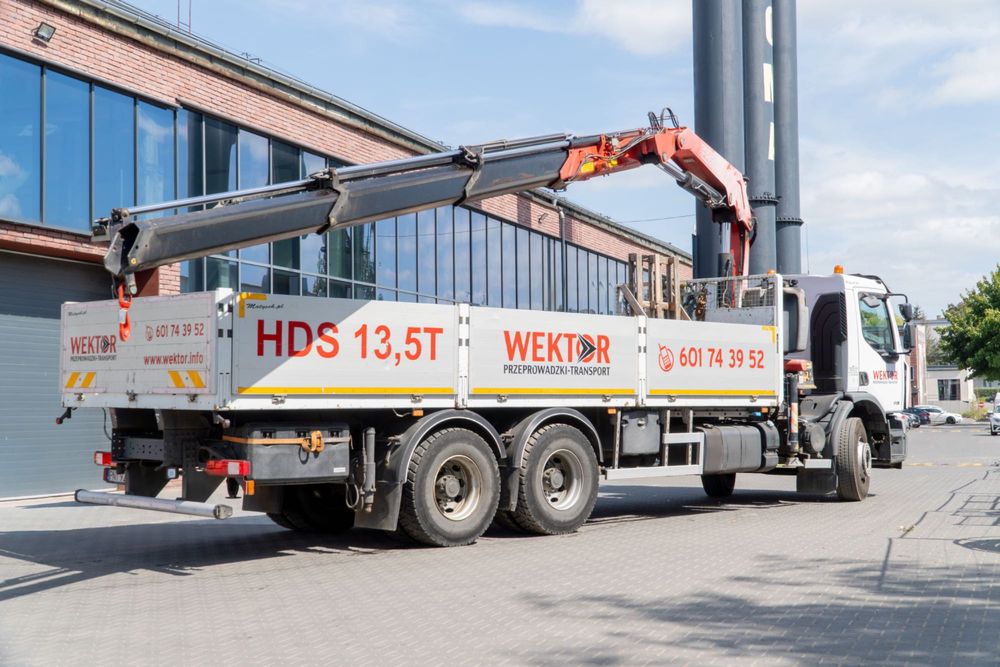Usługi HDS | Transport mat. budowlanych | Rozładunk dźwigiem | 8,7 t