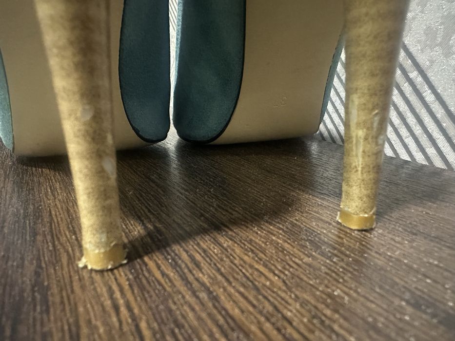 Замшеві блакитні туфлі-човники!