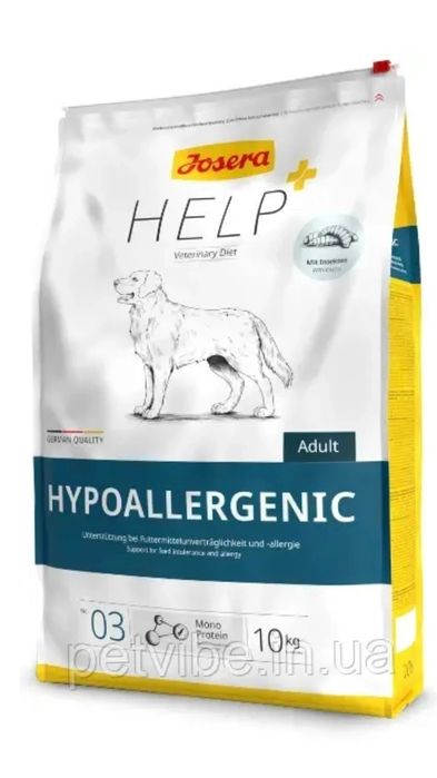 Josera Help Hypoallergenic 10 кг. Сухий лікувальний корм для собак Jos