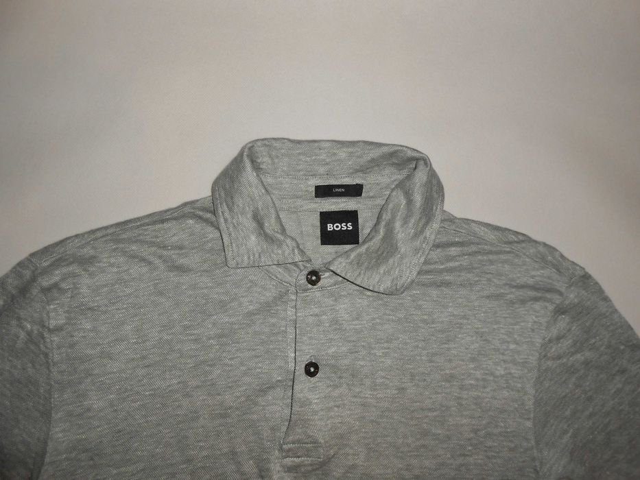 Koszulka Polo Hugo Boss Press-54 (S) 100% Len Linen