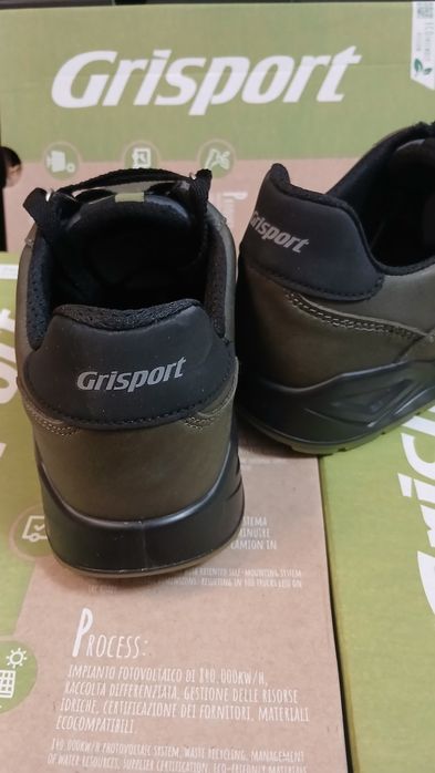 Шкіряні кросівки grisport 44209n123 колір хакі