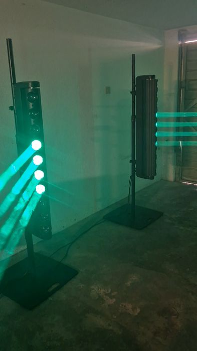 2 Barras Led Moving Head 10*40w como novas + Case de 4 Unidades