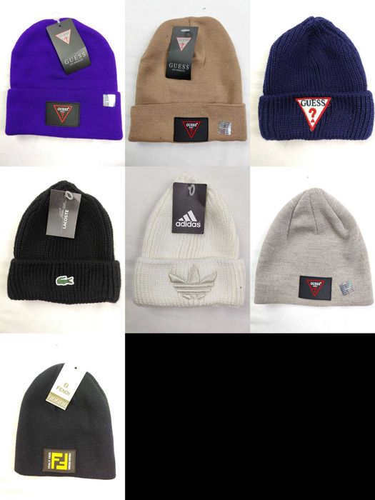 Czapka czapki zimowe męskie damskie Adidas Guess Lacoste premium