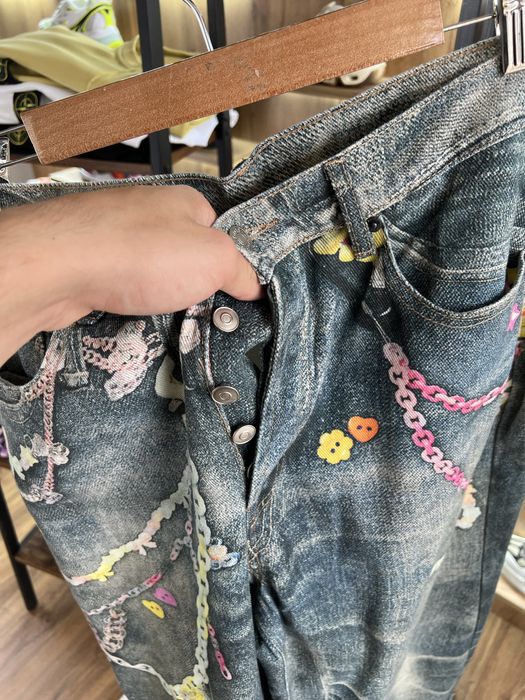 ‼️Знижка‼️Джинси Acne Studios Candy Chain Print