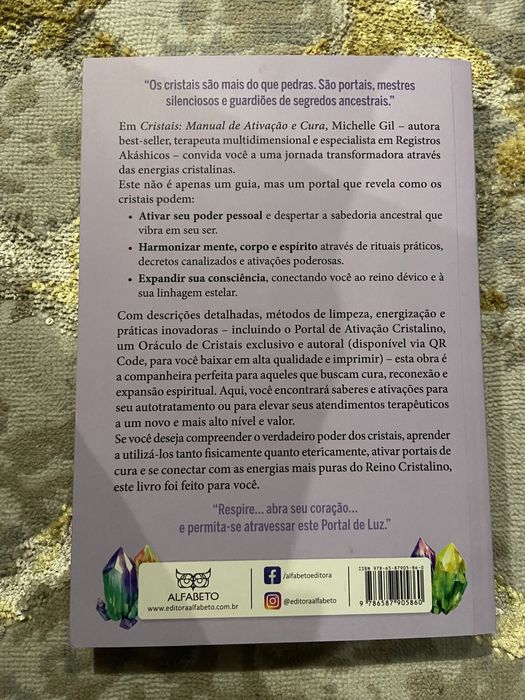 VENDO LIVRO NOVO - CRISTAIS MANUAL DE ACTIVACAO E CURA
