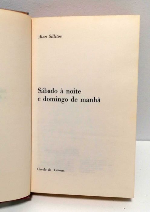 Livro - Sábado à Noite e Domingo de Manhã, de Alan Sillitoe
