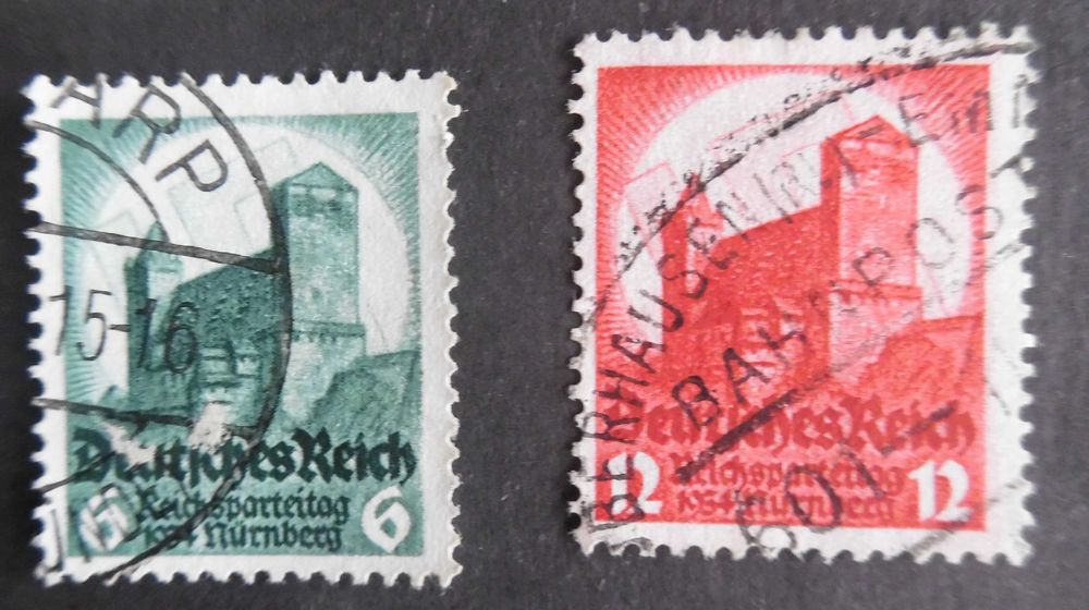 Selos Alemanha Nazi 1933/45-Castelo das SS c/ Suástica completo