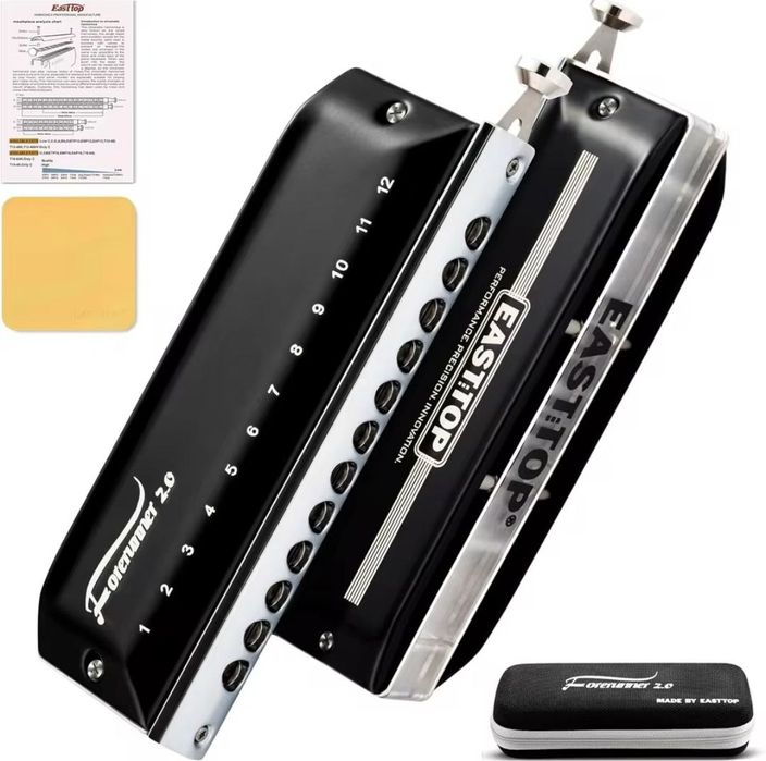 Хроматическая губная гармошка EASTTOP Forerunner 2.0 • новая • топ