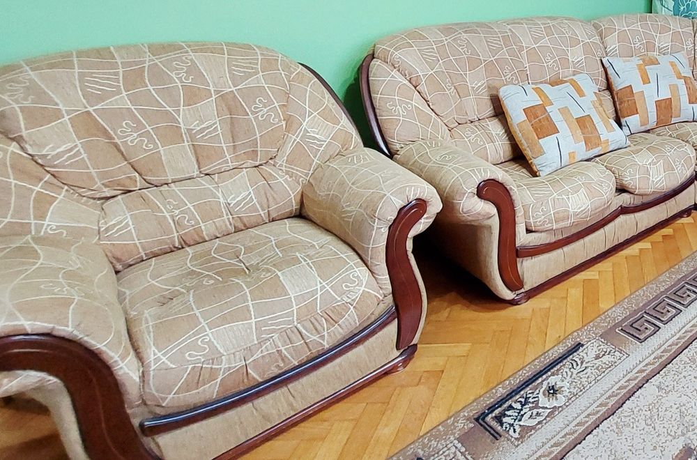 Kanapa rozkładana Narożnik 3-częściowy z funkcją spania + schowek + fo