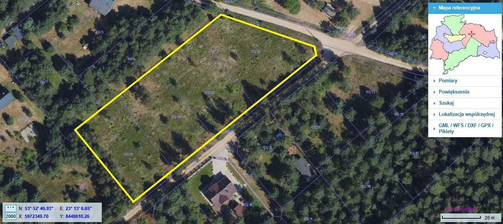 Cztery działki budowlane przy Kanale Augustowskim