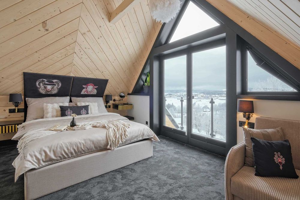 luksusowy dom z jacuzzi, sauną, z widokiem na Tatry, Bukowina