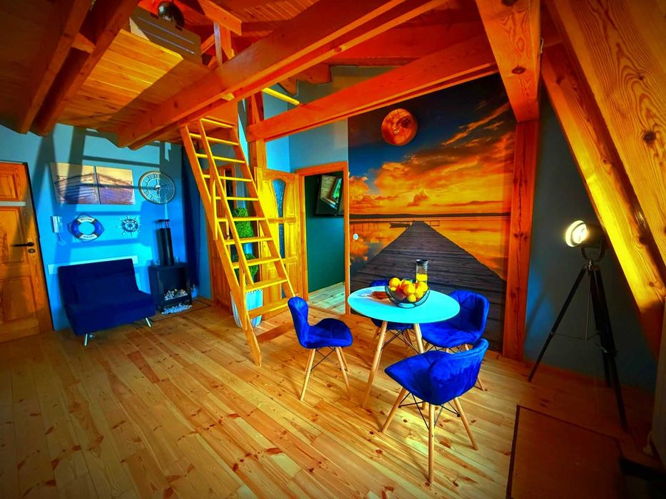 Grzybowa Chata 5 osobowy Mazurski Apartament. 5 rowerów w cenie wynajmu.