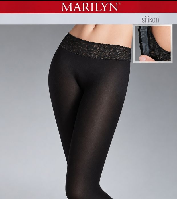 Капроновые колготки. Силиконовый пояс Marilyn Erotic 30d/50d/100d