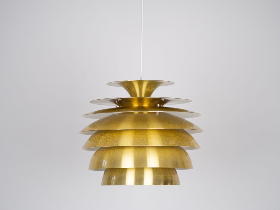 Duńska vintage lampa Barcelona proj. Bent Karlby, Lyfa, lata 60