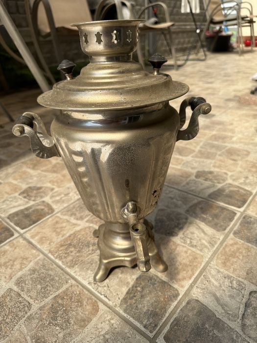 Antyczny mosiężny samowar USSR 1990