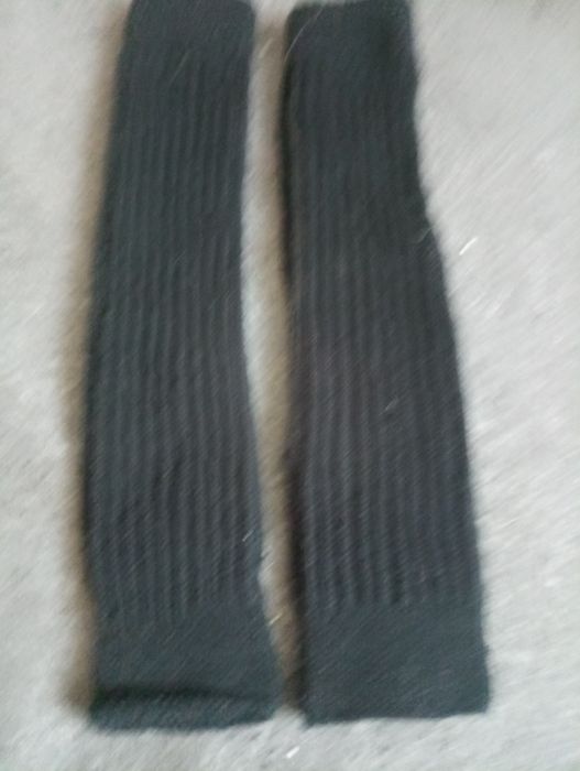 Czarne getry wełniane