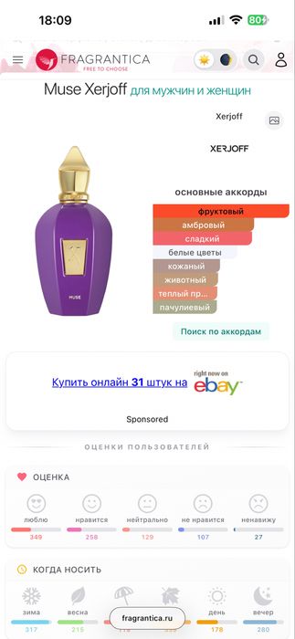 Парфюм, оригинал