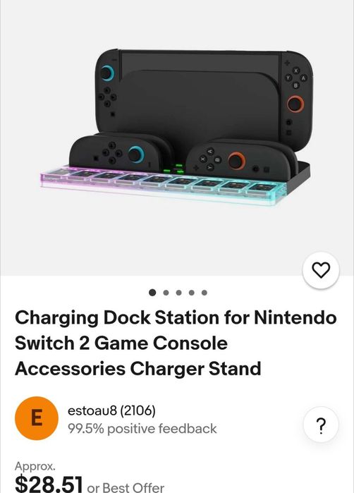 Новая Док станция Nintendo