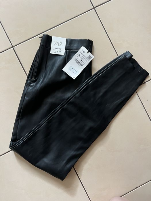 леггінси кожані Zara