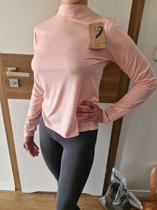 Koszulka Asics sportowa dł. rękaw do biegania jogi siłowni Slim Fit