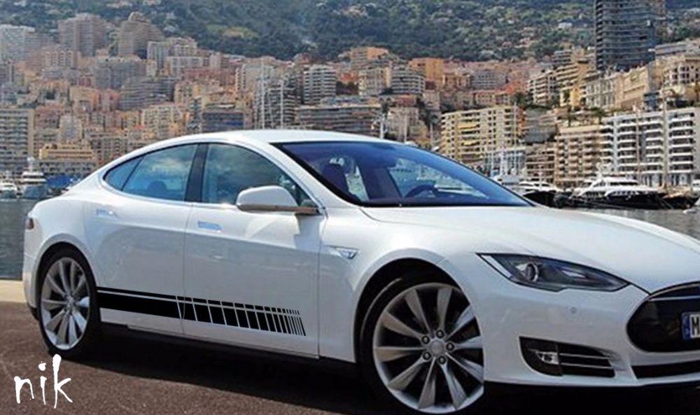 Наклейка на авто/машину дверей 2 смужки 150*9см, стайлінг, тюнінг