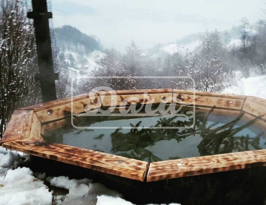 Заводський чан для купання на дровах від виробника. Чан для бані.